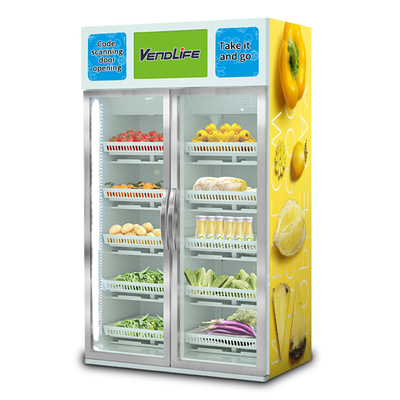 cabinet Smart Vending Machine 2.14m tall 20kg each layer 0.3KW Single Door