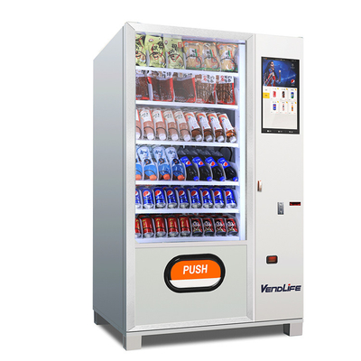 Coin&bill Operated Outdoor Snack Drink Combo Vending Automatic Noodles Refrigerated Vendlife Vending Machine